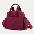 3 - Way Use Backpack with USB Charging Port – Versatile Nylon Travel & School Bag for Women