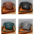 Retro Faux Leather Crossbody Bag for Women – Small Shoulder Purse for Daily Use