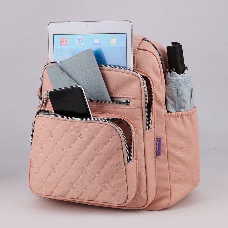Multifunctional Lightweight Embossing Handbag – Crossbody & Backpack
