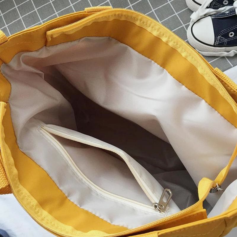 Women's waterproof canvas large tote bag