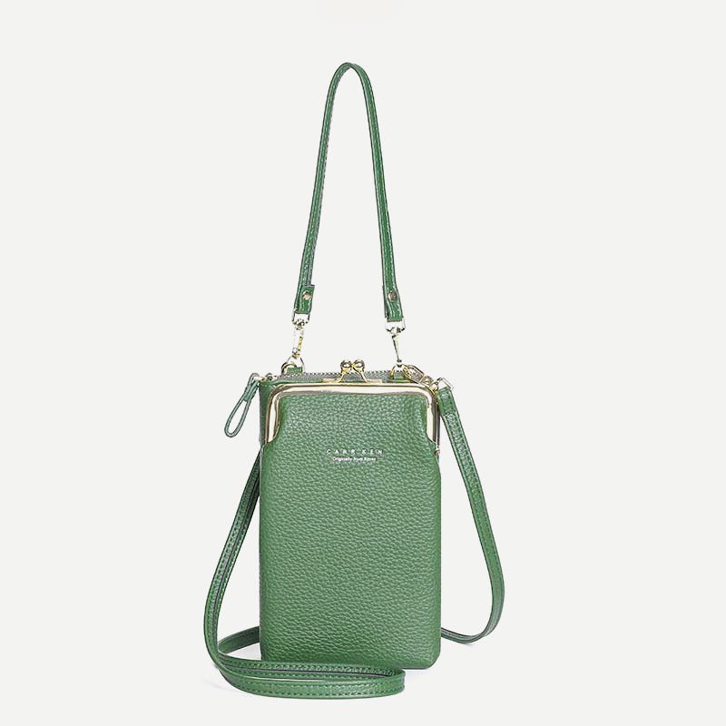 Women's Vegan Leather Crossbody Phone Purse with Card Slot | Stylish Shoulder Bag