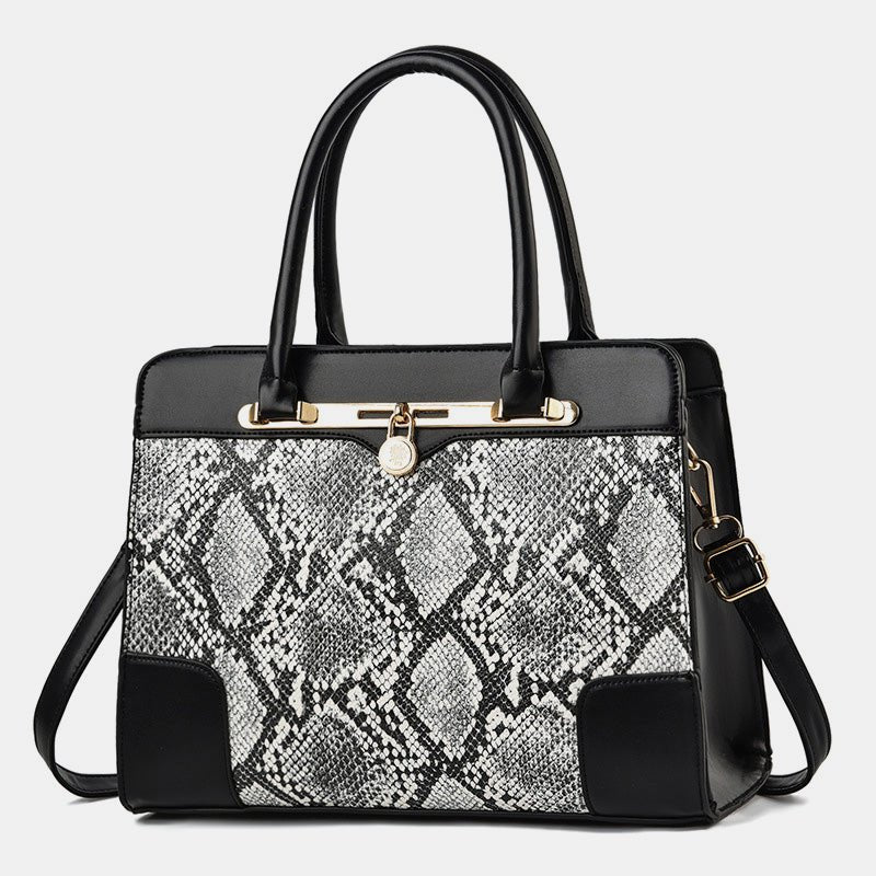 Women's vintage top-handle satchel work tote