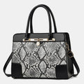 Women's vintage top-handle satchel work tote