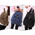 Vintage Canvas Backpack for Women & Girls – Drawstring Rucksack for School & Travel
