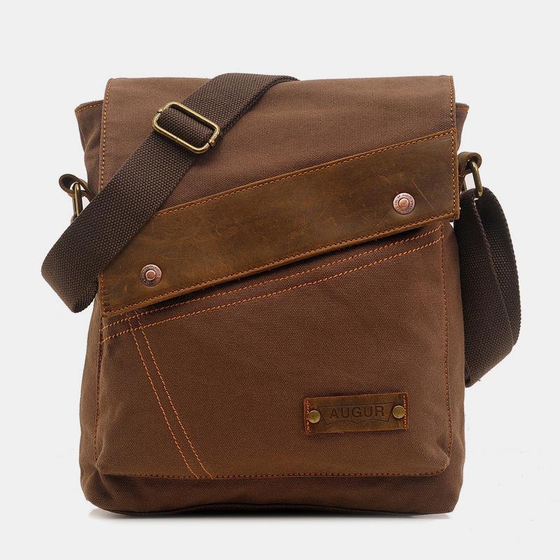 Women's large capacity retro canvas crossbody tote