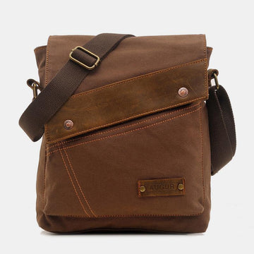 Women's large capacity retro canvas crossbody tote