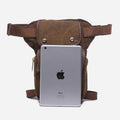 Men’s Retro Canvas Leg Bag – Outdoor Sports Crossbody with Adjustable Strap