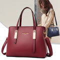 Women's large capacity top-handle tote bag