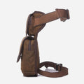 Men’s Retro Canvas Leg Bag – Outdoor Sports Crossbody with Adjustable Strap