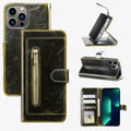 Wallet Case for iPhone - PU Leather Durable Phone Case with Card Slot