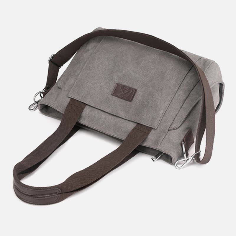 Women's Canvas Tote Shoulder Handbag – Casual Crossbody Purse Work Bag