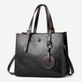 Women's PU crossbody handbag with multiple compartments