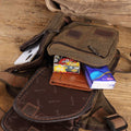 Durable Leg Bag for Men – Vertical Outdoor Sports Canvas Bag with Adjustable Strap