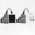 Women's Canvas Hobo Handbag – Multi - Pocket Shoulder Tote & Crossbody Bag
