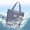Tote Bag for Travel with Pull Rod & Oblique Folding Storage – Large Capacity Nylon Travel Sleeve