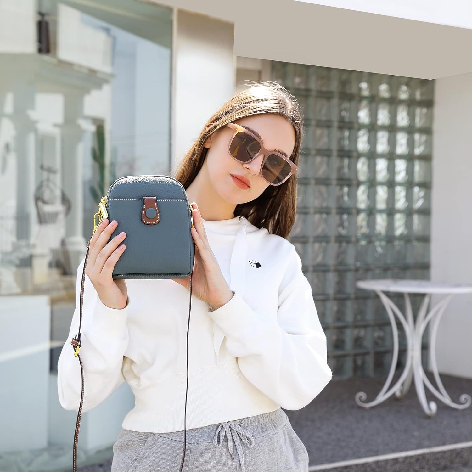 Charlotte Genuine Leather Crossbody Bag