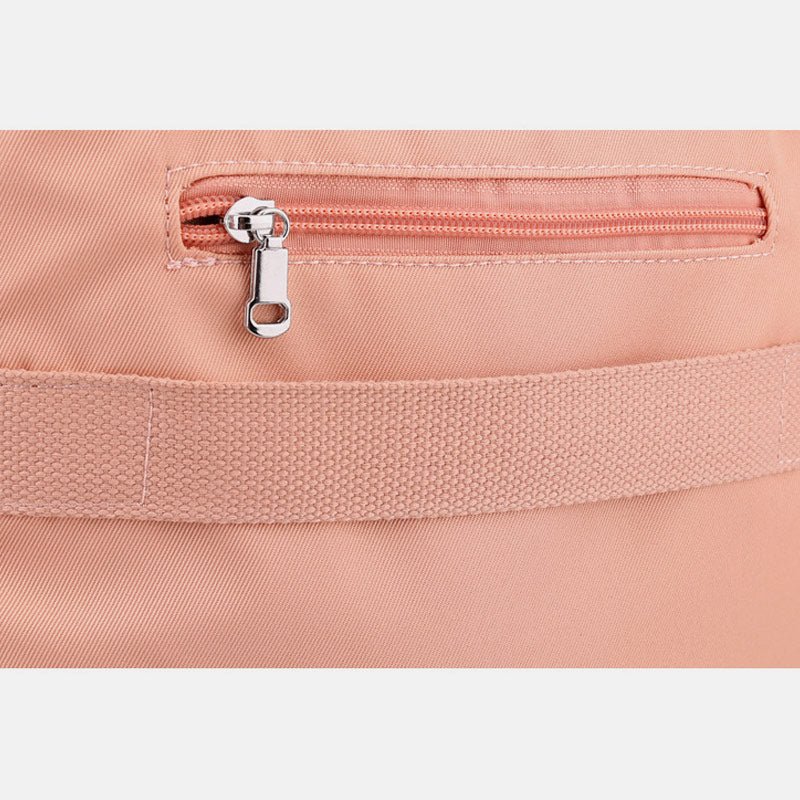Lightweight Embossed Embroidery Backpack with USB Charging Port – Perfect for Women on the Go