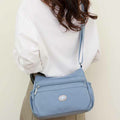 Multiple Color Crossbody Purse for Women - Large Nylon Commuter Bag