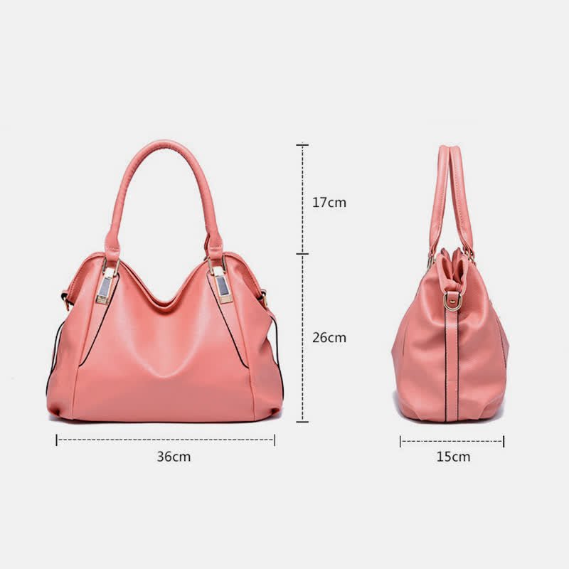 Women's Leather Tote Shoulder Bag | Top - Handle Satchel Hobo Purse