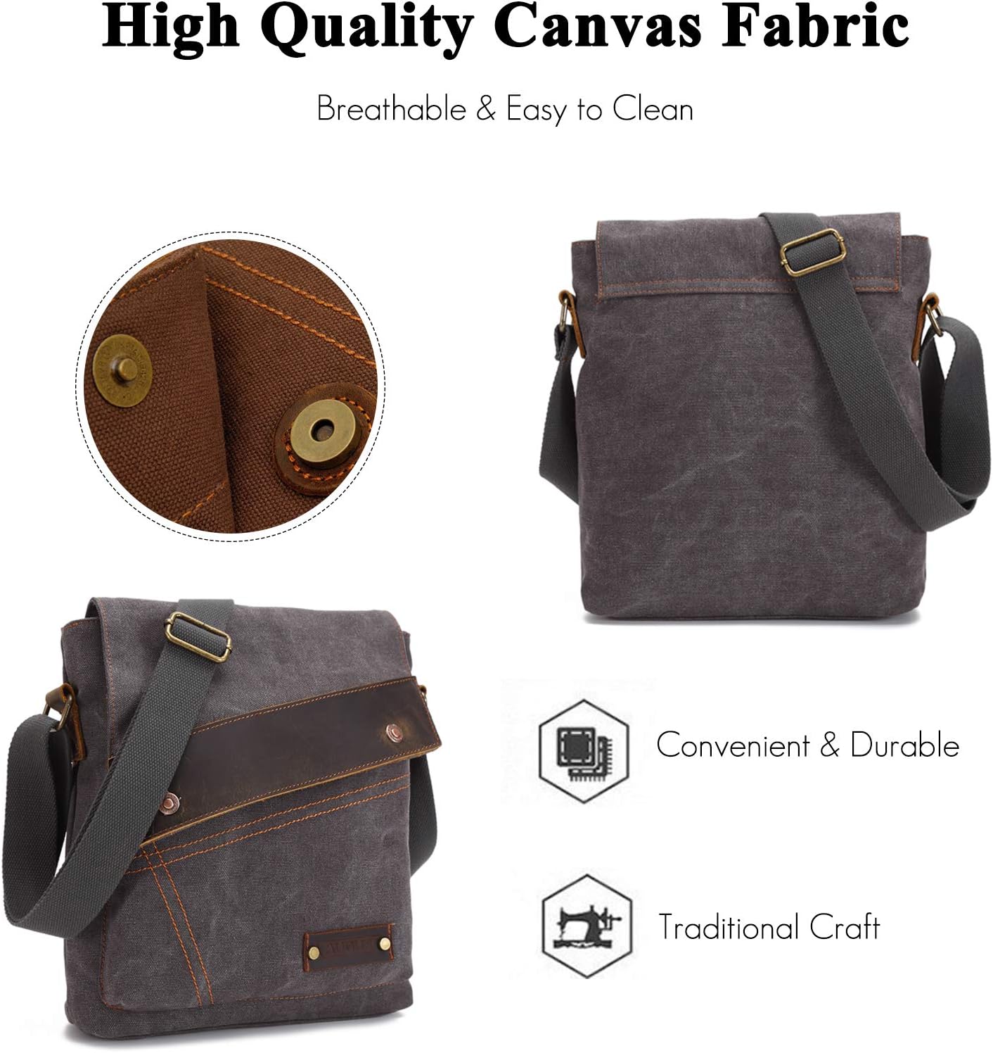 Business Messenger Canvas Shoulder Bag