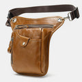 Genuine Leather Retro Sport Waist Bag – Classic Style Meets Practical Functionality