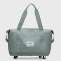 Tote Bag for Travel with Pull Rod & Oblique Folding Storage – Large Capacity Nylon Travel Sleeve