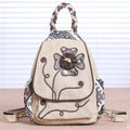 Multifunctional Large Capacity Floral Printed Canvas Backpack | Stylish & Practical for Travel, School, and Daily Use