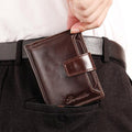 RFID Large Capacity Genuine Leather Multi - Card Wallet – Secure, Stylish, and Practical