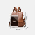 Women's Anti - theft Leather Backpack – Stylish & Secure Travel Handbag