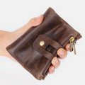 Multifunctional Double Zipper Vintage Wallet – Stylish and Practical