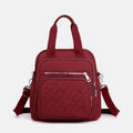 Multifunctional Lightweight Embossing Handbag – Crossbody & Backpack
