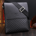 Small Messenger Bag for Men Plaid PU Leather Crossbody Shoulder Bag