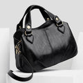 Women's triple compartment satchel crossbody bag