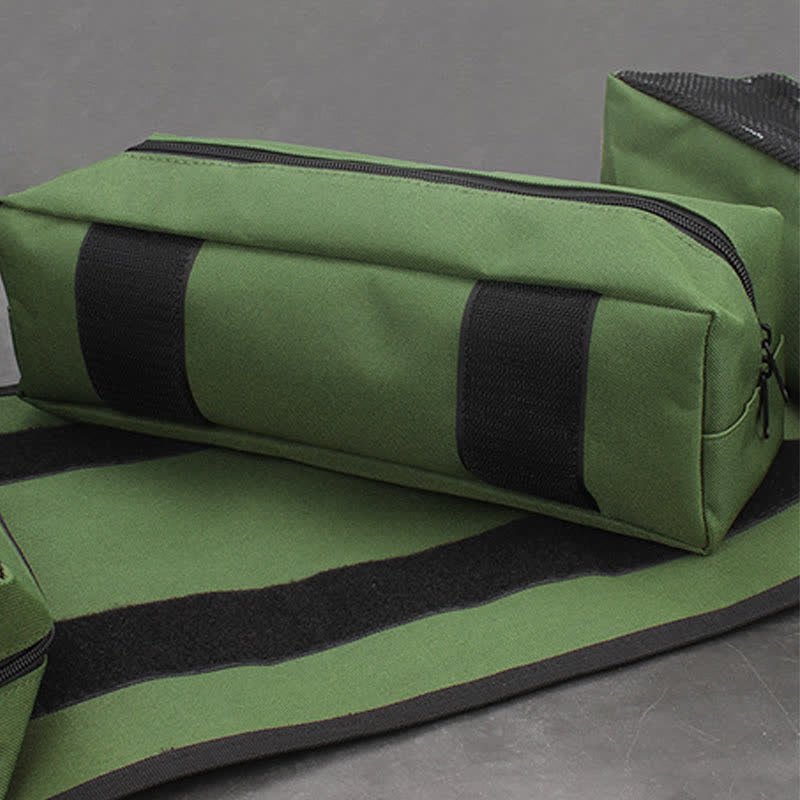Tool Roll Bag Heavy Duty Tool Organizer with 4 Removable Pouch