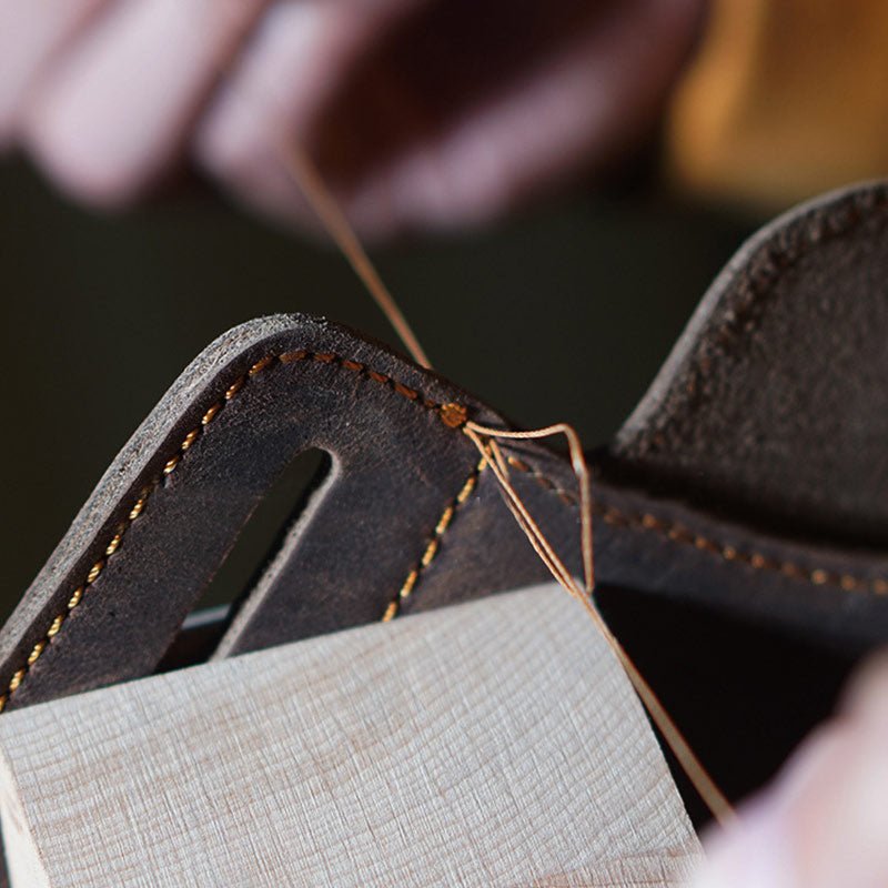 Vintage Leather Waist Phone Bag with Keychain | Outdoor Activity & Daily Use | Genuine Leather