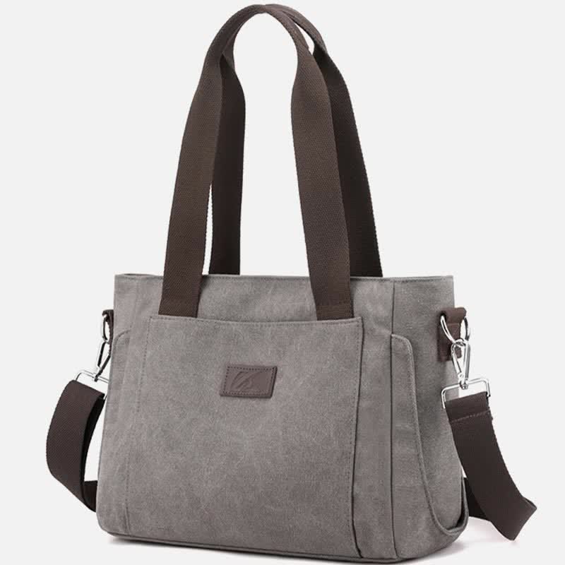 Women's canvas tote shoulder work bag