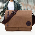 Canvas Messenger Bag for Men Travel Satchel Water Resistant Crossbody Bag