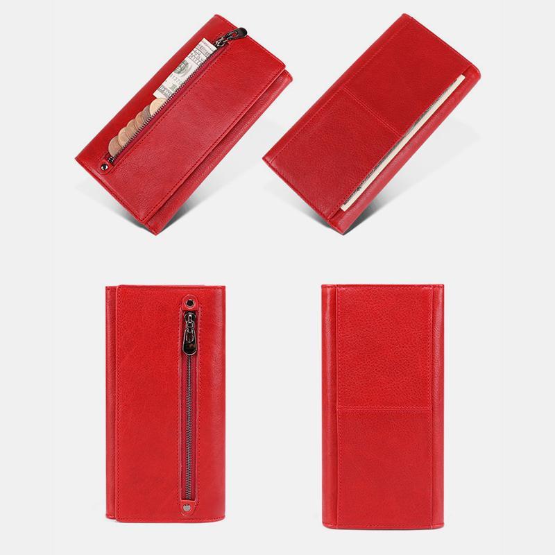 Genuine Leather RFID Vintage Wallet for Women