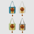 Pet Carrier for Small Animals - Travel Canvas Shoulder Bag with Cute Lion Design