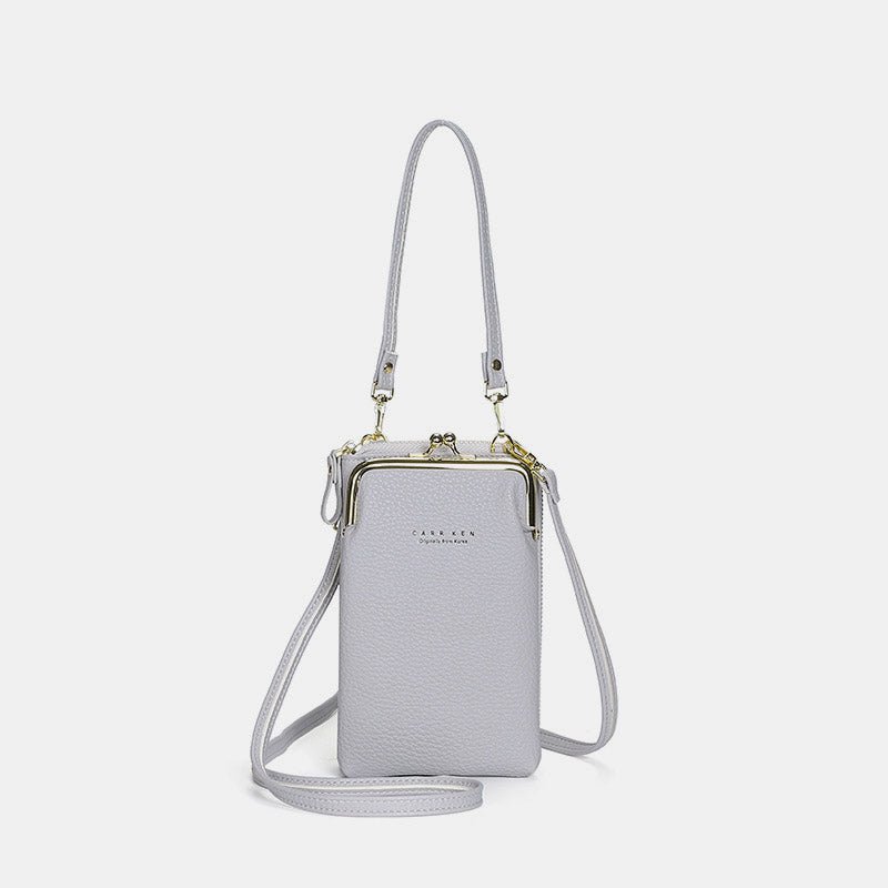 Multifunctional Kiss - Lock Crossbody Phone Bag