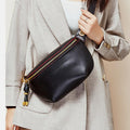 Genuine Leather Large Capacity Crossbody & Waist Bag for Women – Stylish & Versatile