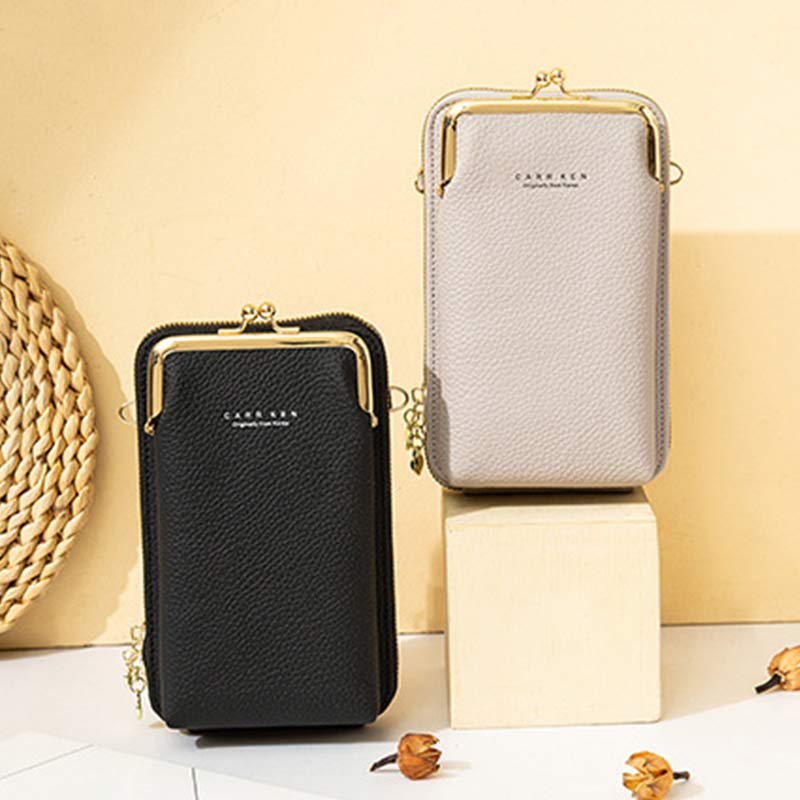Women's Vegan Leather Crossbody Phone Purse with Card Slot | Stylish Shoulder Bag