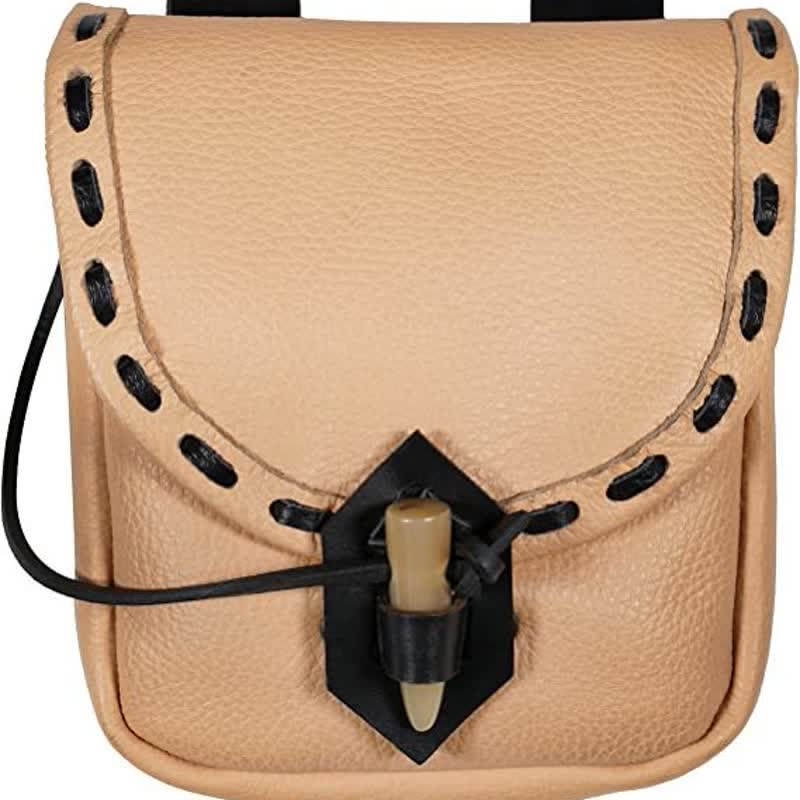 Renaissance Belt Pouch Holster - EDC Leather Waist Bag Cosplay Coin Purse