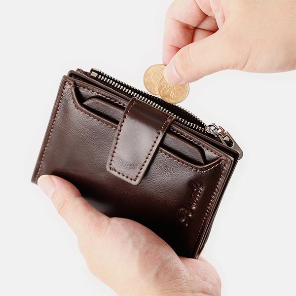 RFID Large Capacity Genuine Leather Multi - Card Wallet – Secure, Stylish, and Practical