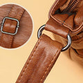 Retro Faux Leather Crossbody Bag for Women – Small Shoulder Purse for Daily Use