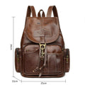 Vegan Leather Backpack for Women – Vintage Casual Daypack Purse for Ladies & Girls