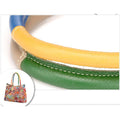 Genuine Leather Multicolor Flower Boho Handbag – A Touch of Artistic Elegance