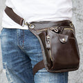 Genuine Leather Retro Sport Waist Bag – Classic Style Meets Practical Functionality