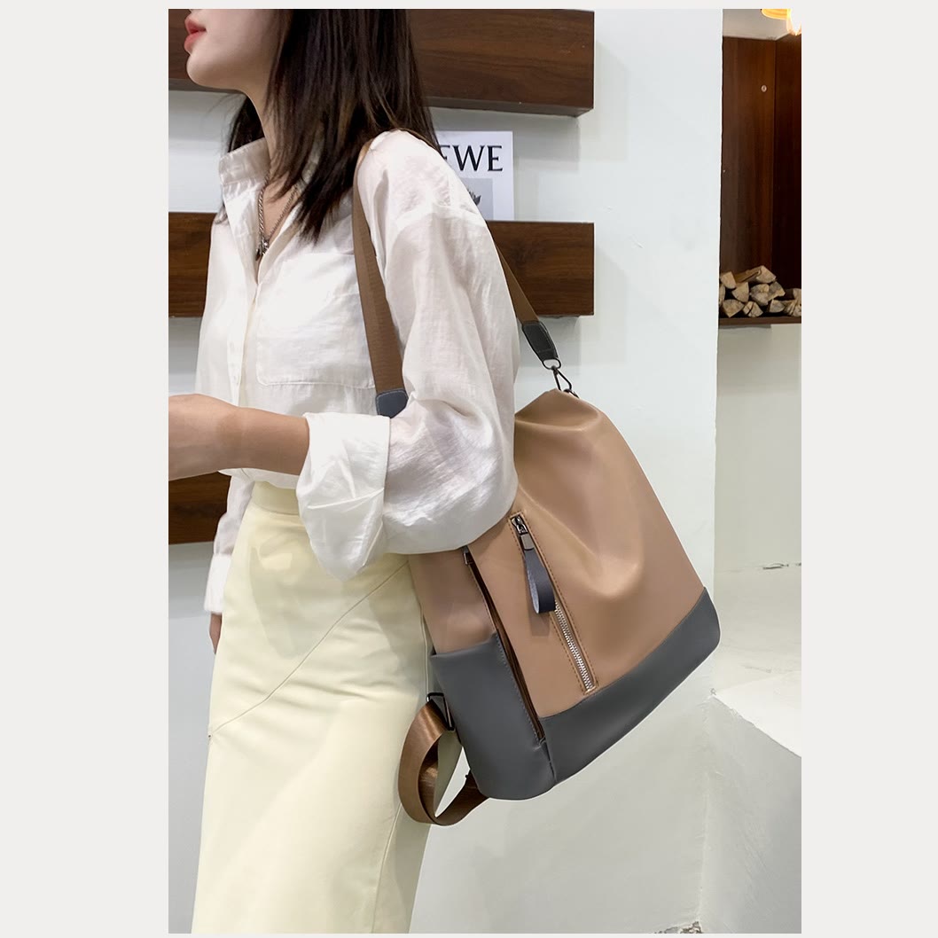 Women’s Leather Convertible Backpack Purse – Anti - Theft Travel Daypack & Shoulder Bag