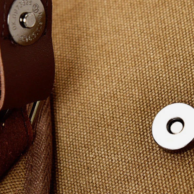 Retro Canvas Messenger Bag for Men – Crossbody Shoulder Bag for Business & Travel